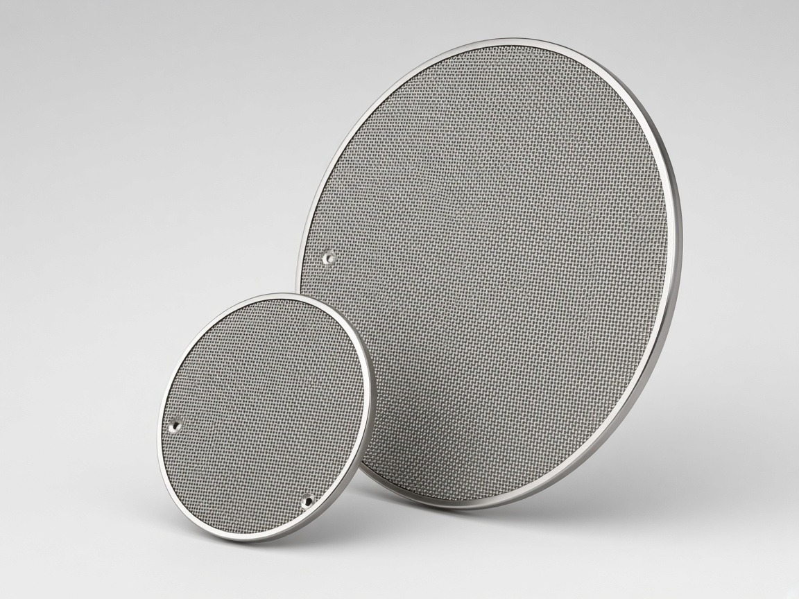 Large sintered wire mesh filter discs for pharmaceutical filter-dryers